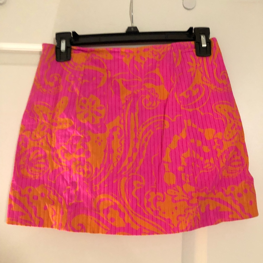 Lily Pulitzer Vibrant Print Skirt w/ Pockets